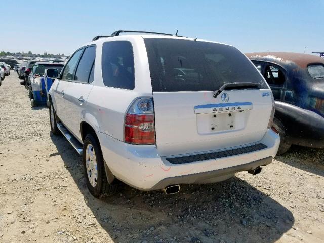 2HNYD18896H536211 - 2006 ACURA MDX TOURIN WHITE photo 3