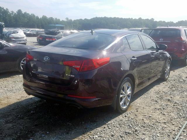 5XXGN4A79CG040714 - 2012 KIA OPTIMA EX BURGUNDY photo 4