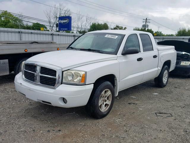 1D7HE48K97S107909 - 2007 DODGE DAKOTA QUA WHITE photo 2