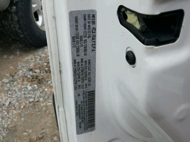 ZFBERFAB4H6E94537 - 2017 RAM PROMASTER 白色 照片 10