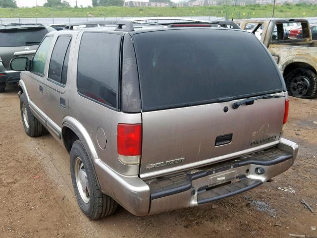 1GNDT13W3Y2373393 - 2000 CHEVROLET BLAZER BEIGE photo 3