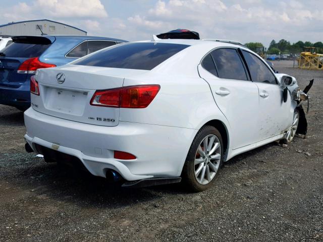 JTHCK262892032237 - 2009 LEXUS IS 250 WHITE photo 4