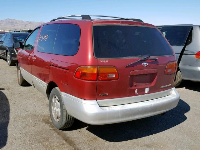 4T3ZF13CXYU172464 - 2000 TOYOTA SIENNA LE RED photo 3