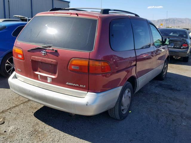 4T3ZF13CXYU172464 - 2000 TOYOTA SIENNA LE RED photo 4