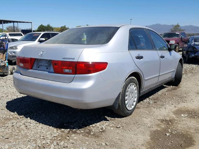 1HGCM56105A133195 - 2005 HONDA ACCORD DX SILVER photo 4