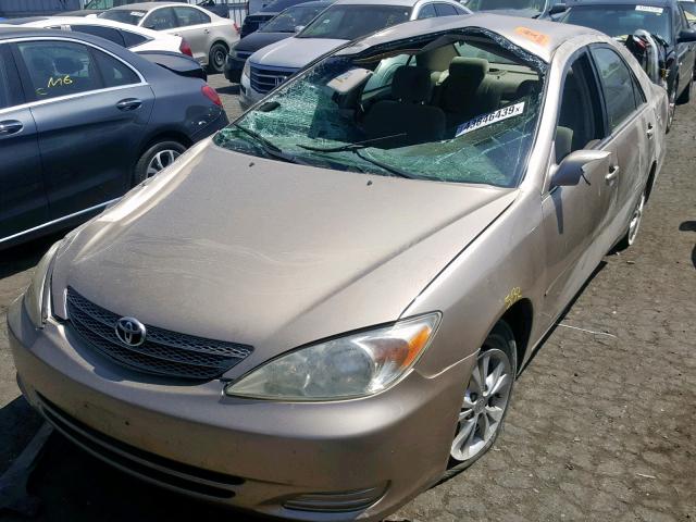 4T1BF32K64U573132 - 2004 TOYOTA CAMRY LE BEIGE photo 2