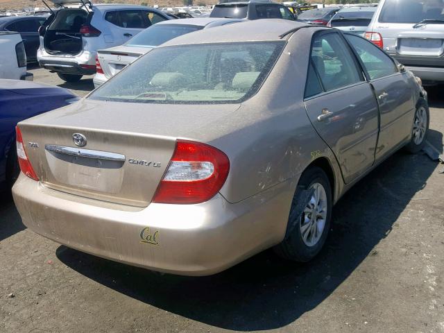 4T1BF32K64U573132 - 2004 TOYOTA CAMRY LE BEIGE photo 4