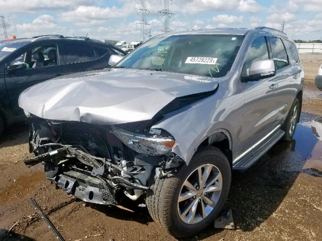 1C4RDJDG9EC500009 - 2014 DODGE DURANGO LI GRAY photo 2