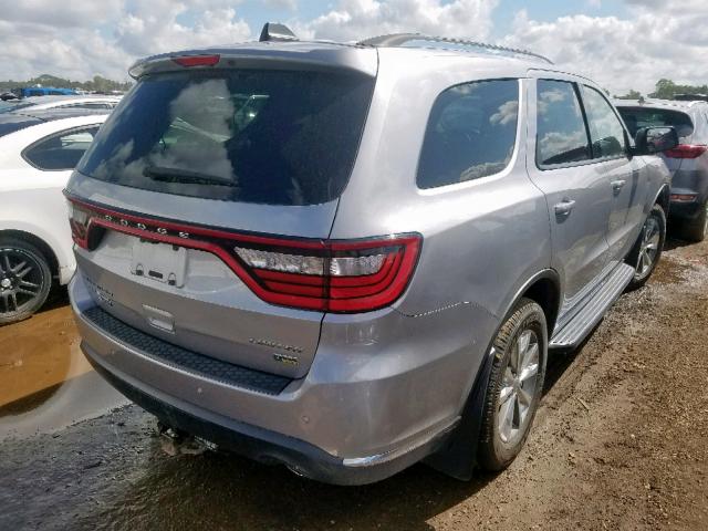 1C4RDJDG9EC500009 - 2014 DODGE DURANGO LI GRAY photo 4