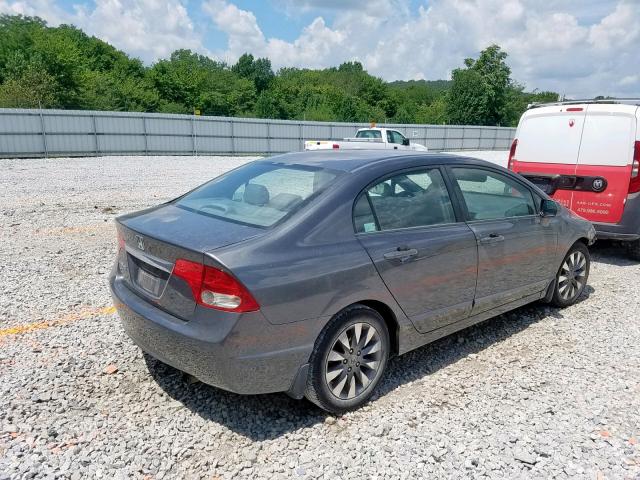 2HGFA16919H344482 - 2009 HONDA CIVIC EXL 灰色 照片 4