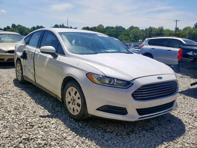 3FA6P0G74DR279859 - 2013 FORD FUSION S WHITE photo 1