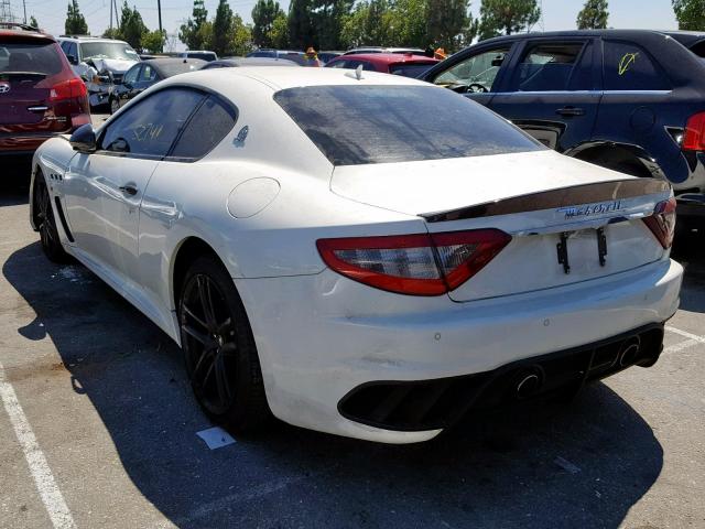 ZAM45VLA9D0069193 - 2013 MASERATI GRANTURISM WHITE photo 3