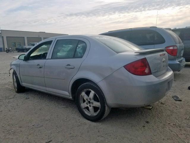 1G1AL55F377145601 - 2007 CHEVROLET COBALT LT SILVER photo 3