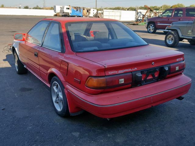 JT2AE98C7J3138622 - 1988 TOYOTA COROLLA GT TWO TONE photo 3