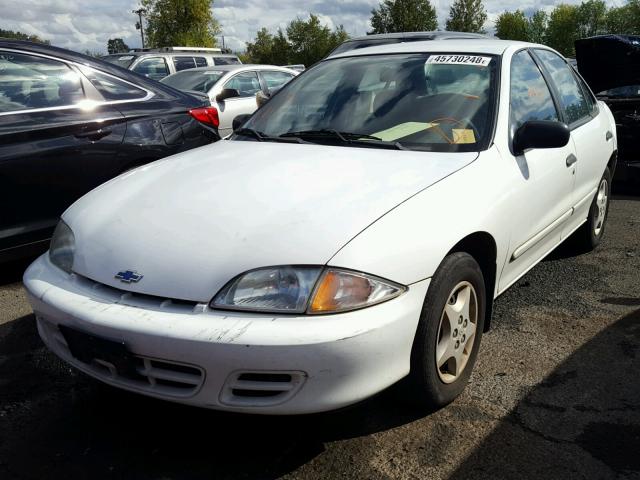 1G1JC524727442138 - 2002 CHEVROLET CAVALIER B WHITE photo 2