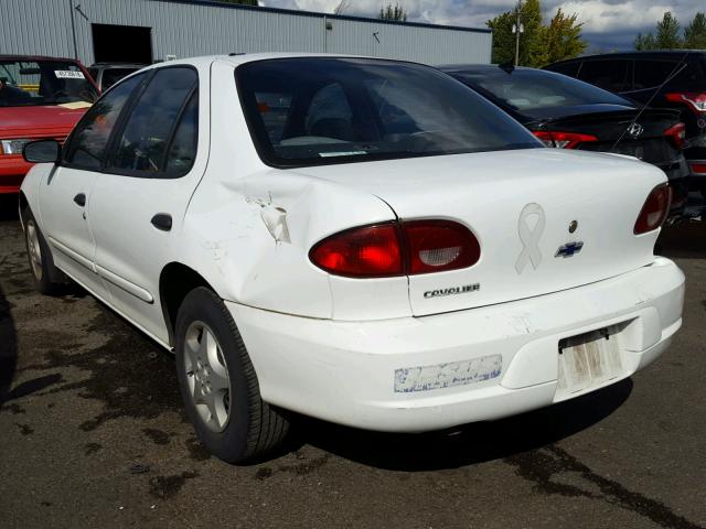 1G1JC524727442138 - 2002 CHEVROLET CAVALIER B WHITE photo 3