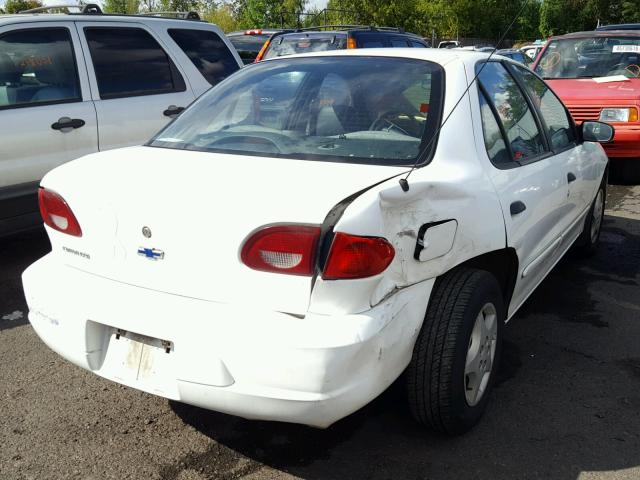 1G1JC524727442138 - 2002 CHEVROLET CAVALIER B WHITE photo 4