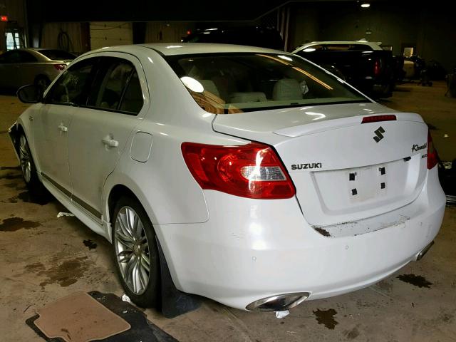 JS2RF9A84B6110568 - 2011 SUZUKI KIZASHI SP WHITE photo 3