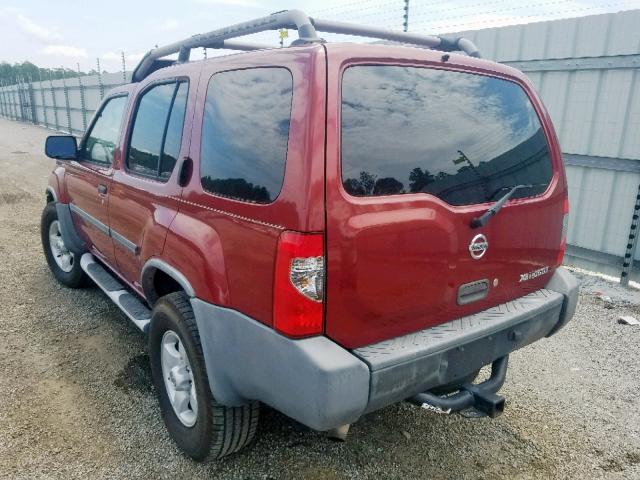 5N1ED28T94C629793 - 2004 NISSAN XTERRA XE BURGUNDY photo 3