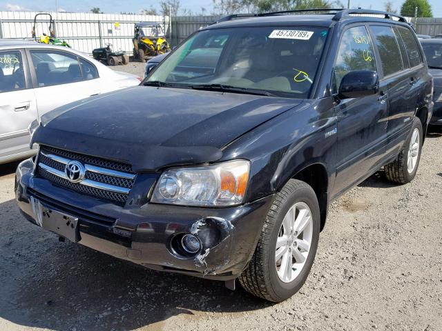 JTEEW21AX60027377 - 2006 TOYOTA HIGHLANDER BLACK photo 2