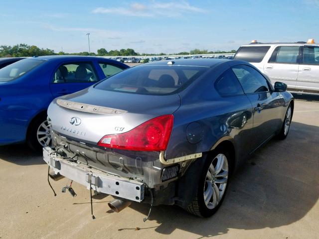 JN1CV6EK9AM104883 - 2010 INFINITI G37 BASE SILVER photo 4