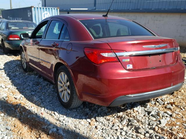 1C3BC1FG7BN515615 - 2011 CHRYSLER 200 TOURIN RED photo 3