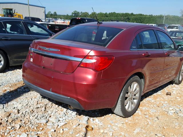 1C3BC1FG7BN515615 - 2011 CHRYSLER 200 TOURIN RED photo 4