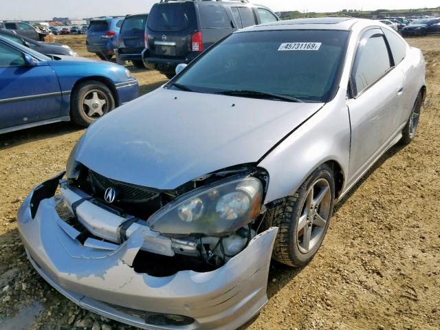 JH4DC53022C801126 - 2002 ACURA RSX TYPE-S SILVER photo 2