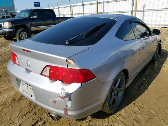 JH4DC53022C801126 - 2002 ACURA RSX TYPE-S SILVER photo 4