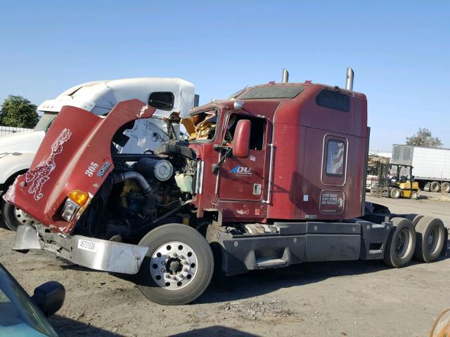 1XKADB9X0YR854857 - 2000 KENWORTH CONSTRUCTI RED photo 2