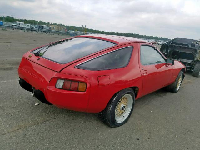 9289102367 - 1979 PORSCHE 928 RED photo 4