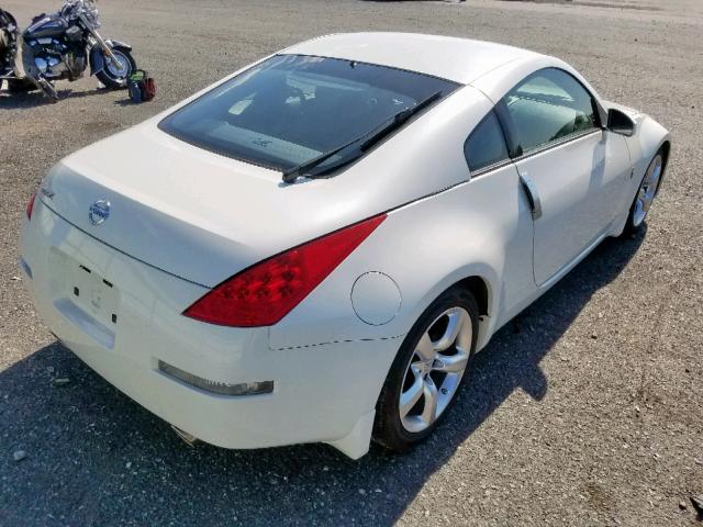 JN1BZ34D77M506640 - 2007 NISSAN 350Z COUPE WHITE photo 4