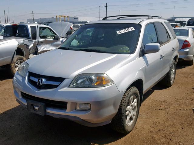 2HNYD18675H533904 - 2005 ACURA MDX TOURIN SILVER photo 2