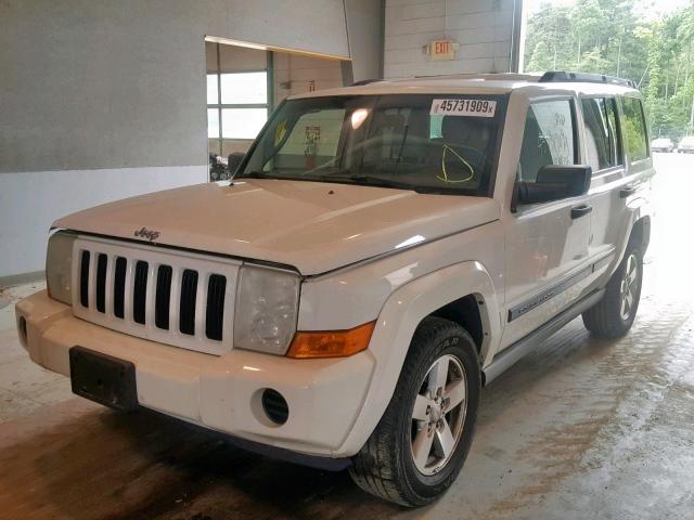 1J8HG48K96C345846 - 2006 JEEP COMMANDER WHITE photo 2