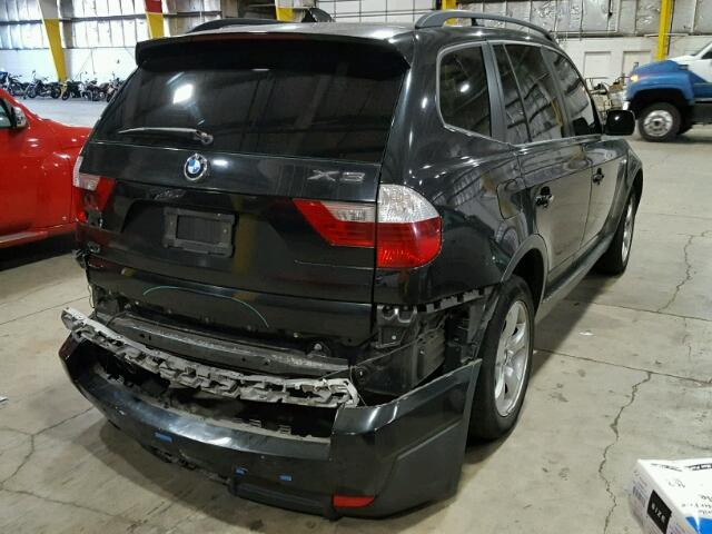 WBXPC93497WF23782 - 2007 BMW X3 3.0SI BLACK photo 4