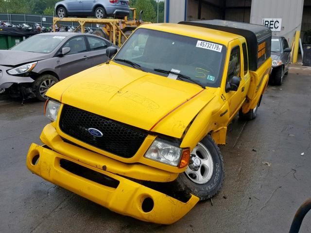 1FTZR15E51TA45393 - 2001 FORD RANGER SUP YELLOW photo 2