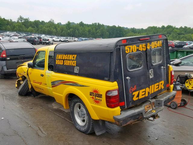 1FTZR15E51TA45393 - 2001 FORD RANGER SUP YELLOW photo 3