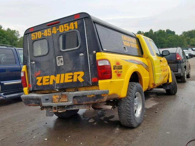 1FTZR15E51TA45393 - 2001 FORD RANGER SUP YELLOW photo 4