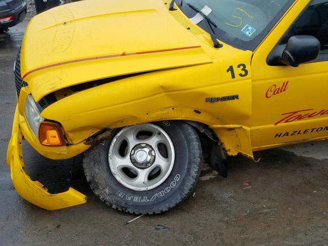 1FTZR15E51TA45393 - 2001 FORD RANGER SUP YELLOW photo 9