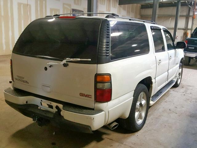 1GKFK66U34J275786 - 2004 GMC YUKON XL D WHITE photo 4