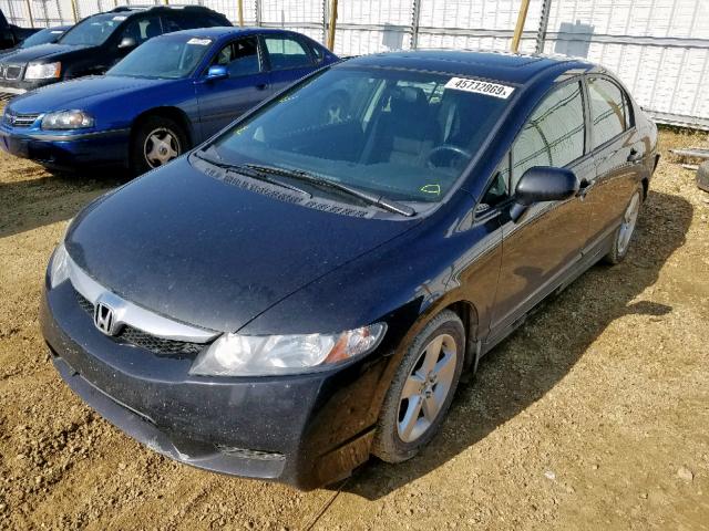 2HGFA1F64BH013567 - 2011 HONDA CIVIC LX-S أسود صورة 2