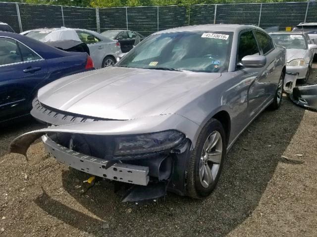 2C3CDXHG5FH878673 - 2015 DODGE CHARGER SX SILVER photo 2