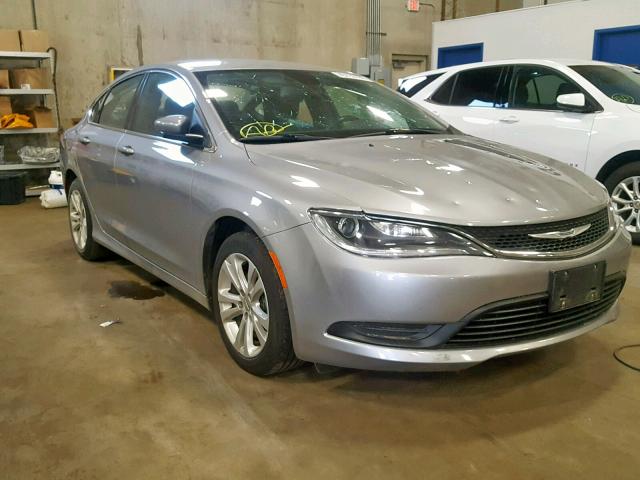 1C3CCCFB6HN506241 - 2017 CHRYSLER 200 LX SILVER photo 1