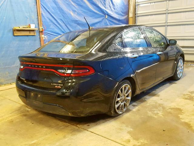 1C3CDFCB5ED669578 - 2014 DODGE DART LIMIT BLACK photo 4