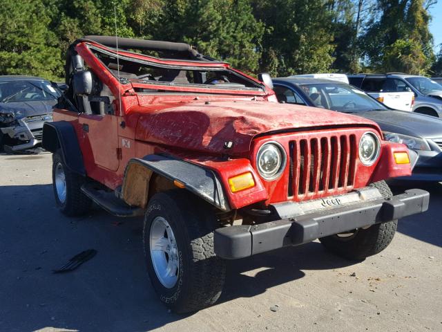 1J4FA39S44P745838 - 2004 JEEP WRANGLER X RED photo 1