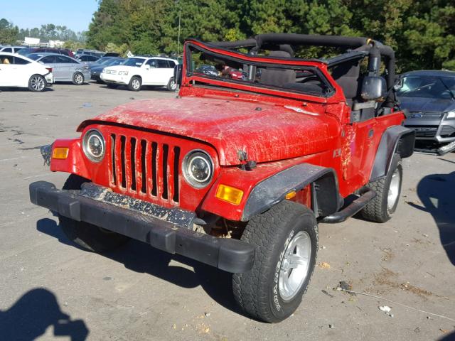 1J4FA39S44P745838 - 2004 JEEP WRANGLER X RED photo 2