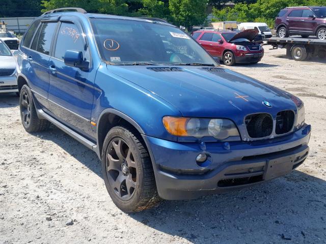 5UXFA53593LV79518 - 2003 BMW X5 3.0I BLUE photo 1