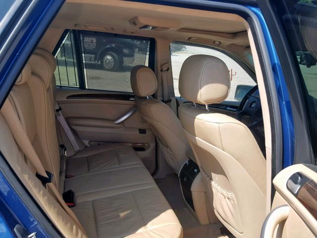 5UXFA53593LV79518 - 2003 BMW X5 3.0I BLUE photo 6