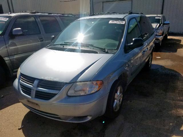 1D4GP45R16B500922 - 2006 DODGE CARAVAN SX BLUE photo 2