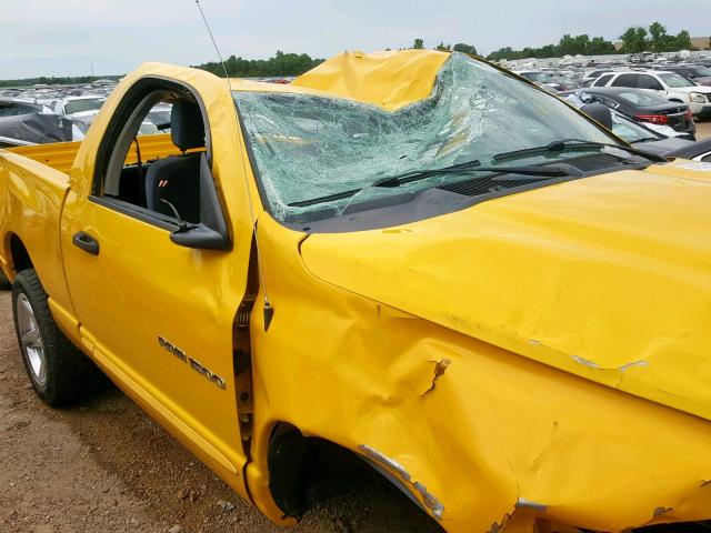 1D7HU16NX5J546019 - 2005 DODGE RAM 1500 S YELLOW photo 10